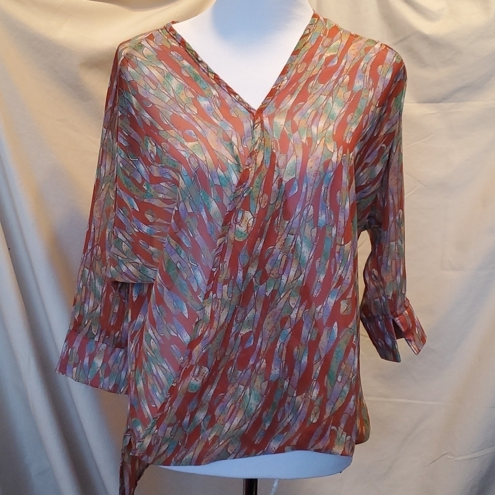Jay Sheer Blouse SZ SM